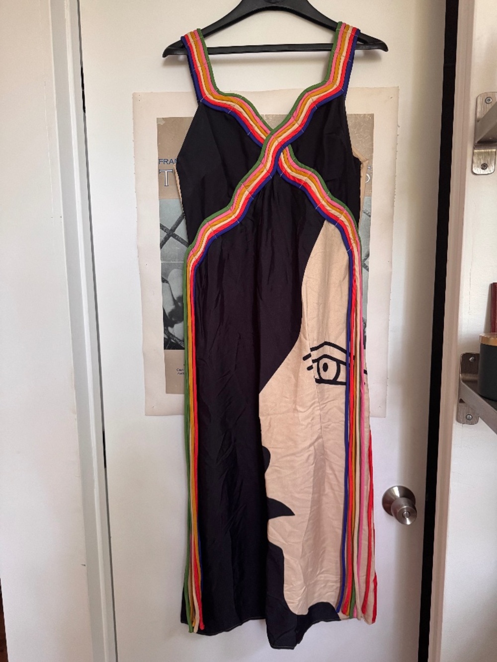 NWT FARM Rio Multicolor Surreal Sleeveless Midi Dress